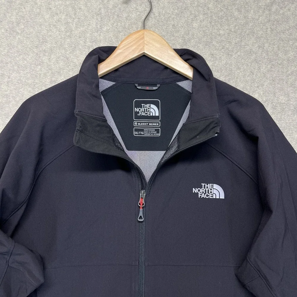 The North‎ Face Summit Series Soft Shell Jacket Men's XXL Black Full Zip Outdoor